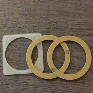 Furla bangle bracelets. Set of three.